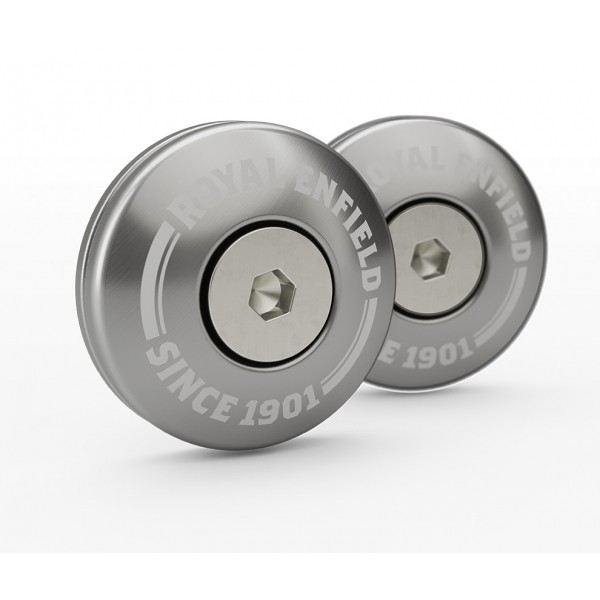 Royal Enfield Royal Enfield Twins Bar End Finisher Kit Silver